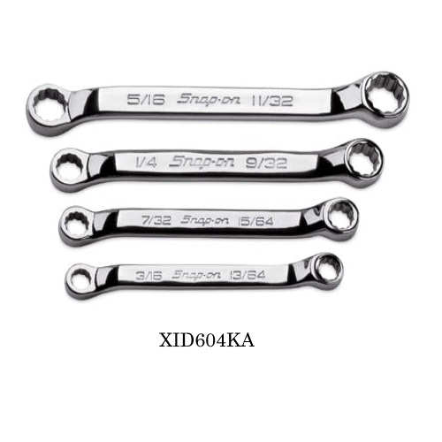 Snapon Hand Tools Midget Offset Box Wrench Set, Inches